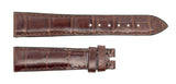 Chopard 17mm x 14mm Shiny Brown Alligator Women's Watch Band Strap 105/70