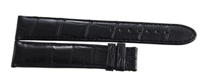 Montblanc Men's 19mm x 17mm Black Alligator Leather Watch Band FSH
