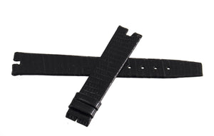 Girard Perregaux Women's 16mm x 14mm Black Lizard Leather Watch Band Strap