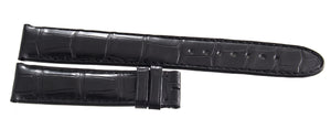 Montblanc Men's 19mm x 17mm Black Alligator Leather Watch Band FTK