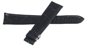 Zenith 21mm x 16mm Black Alligator Men's Watch Band Strap 21-490 XL