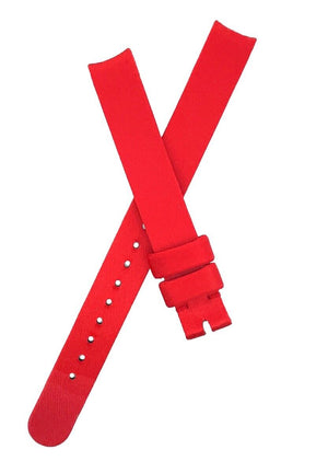 Dior Women's 11mm x 11mm Red Satin Watch Band Strap