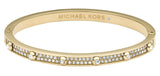 Michael Kors Heritage Gold Tone Astor Hinge Pave Bracelet MKJ3267
