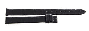 Genuine Century 10mm x 10mm Black Alligator Watch Band Strap