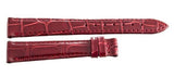 Genuine Longines 15mm x 12mm Dark Red Watch Band Strap L682145122 ZFA4