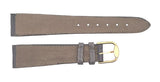 Revue Thommen 19mm Grey Leather Gold Buckle Watch Band NOS