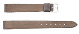 Revue Thommen 12mm Women's Grey Leather Silver Buckle Watch Band