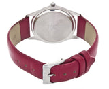 Anne Klein Women's  White Dial Red Leather Band Watch 10/2497