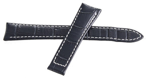 Raymond Weil Maestro Men's 20mm x 16mm Navy Blue Leather Watch Band V3.17