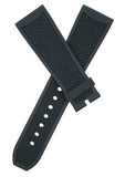 Cartier Calibre 24mm x 20mm Black Rubber Watch  Band Strap W7100056