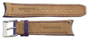 Genuine Raymond Weil 20mm Dark Purple Leather Watch Band Strap 448