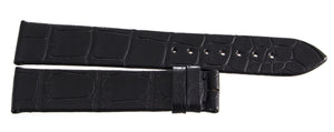 Montblanc Men's 19mm x 17mm Black Alligator Leather Watch Band FTE