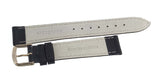 Wittnauer Womens 18mm x 16mm Black Lizard Leather Gold Buckle Band