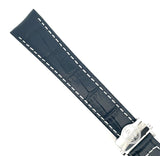 Raymond Weil Maestro Men's 20mm Navy Blue Leather Watch Band