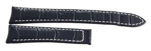 Raymond Weil Maestro Men's 20mm x 16mm Navy Blue Leather Watch Band V3.17