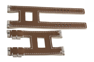 Roger Dubuis 11mm White Leather Band Strap