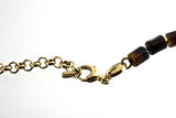 Fossil Bohemian Gold Tone Tortoise Turquoise Bead Tassel Necklace JA6439710