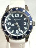 Nautica N11563G NST 07 Classic Blue Dial White Resin Strap Men's Watch