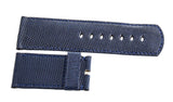 LOCMAN Men's 31mm x 30mm Blue Lizard Leather Watch Band Strap