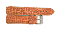 deBeer 17mm Light Brown Alligator Watch Band Fits Aqua Marine Watches