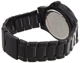 Kings Master Men's Black Ion-plated Steel Black Dial 0.12ct Diamond 105M