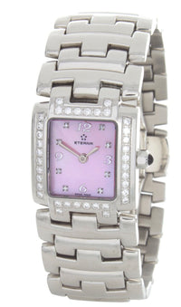 Eterna Minx Ladies Pink MOP Dial Stainless Band Quartz 2608 49/c Watch