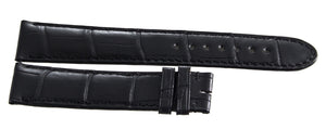 Montblanc Men's 19mm x 17mm Black Alligator Leather Watch Band