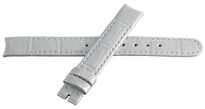 Dior Women's 13mm x 13mm Silver Alligator Leather Watch Band Strap 04015 C1C1A