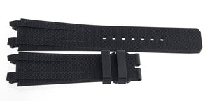 Ulysse Nardin 18mm x 18mm Black Rubber Watch Band For New Sceleton