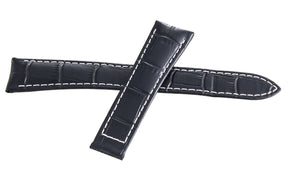 Raymond Weil Maestro Men's 20mm x 16mm Navy Blue Leather Watch Band V2.18