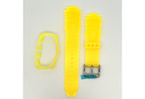 Aqua  Master  Gel Plastic Watch Strap Band 21MM with Cover Yellow - W13