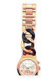 Michael Kors Runway MK4269  Rose Gold & Tortoise Wrist Watch for Women