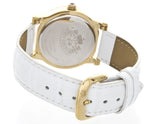 Juicy Couture Women's Gold Tone Dial White Leather Band Watch 1900035