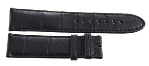 Montblanc Men's 22mm x 20mm Black Alligator Leather Watch Band Strap FQH