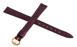 Raymond Weil Women's 11mm  Burgundy Leather Watch Band W/ Gold Buckle