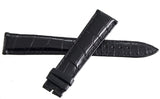 Ulysse Nardin 20mm x 16mm Black Alligator Leather Watch Band 3E03