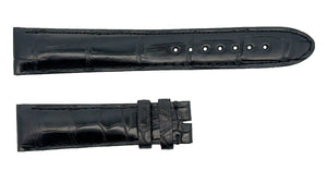 Montblanc Men's 19mm x 17mm Black Alligator Leather Watch Band FSK