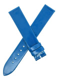 Poiray 15mm x 14mm Blue Pattern Leather Women's Watch Band 105/70