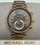 Michael Kors MK6226 Sawyer Grey Dial Rose Gold Plated Stainless Women's Watch