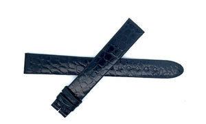 Montblanc Womens 14mm x 13mm Black Alligator Leather Watch Band Strap FUK