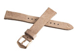 Fossil Women's 16mm Beige Leather Gold Buckle Watch Band Strap