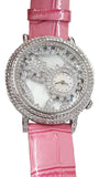 Davena WOW White MOP Dial Swarovski Crystal 43mm Case Women's Quartz Watch