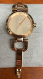 DKNY Ladies D-Link Rose Dial Rose Gold-tone Watch NY8871