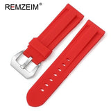 Silicone Sport Watch Band Red 26mm