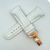 Joe Rodeo 24mm  Genuine Leather Watch Band Strap Gold Tone Buckle