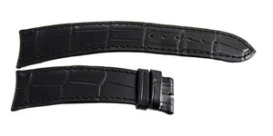 Bvlgari Men's 23mm x 18mm Black Leather Watch Band 100154497 (M)