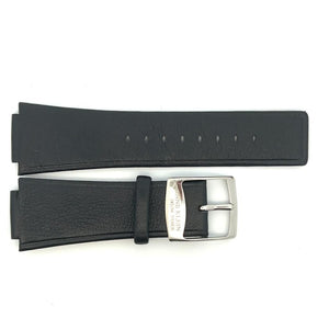 Anne Klein New York  18mm  Black Genuine Leather Watch Band Strap