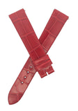 Dior 16mm x 14mm Red Alligator Leather Women's Watch Band Strap N3S1C