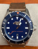 Armani Exchange AX1706 Blue Dial Brown Leather Strap Men's Watch