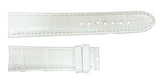 Montblanc 19mm x 17mm White Alligator Leather Women's Watch Band FTK